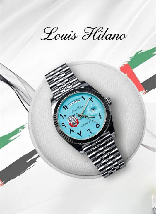 Louis Hilano watch for men 
( UAE SPECIAL EDITION) 
260 dhs🪙🌨️

Zain59
♥️♥️♥️