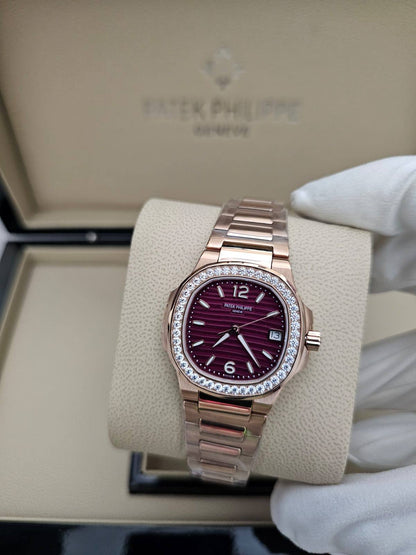 PATEK PHILIPPE
( WOMEN )
Swiss Movement🇨🇭
Water Resistant 💧
Sapphire Crystal 
Super Master Quality 
With Original Box  📦🛍️
For Price 👇 WhatsApp✅
0568585901 
0507557372
0552275751 Owner Zain 👌

Zain282
♥️♥️♥️