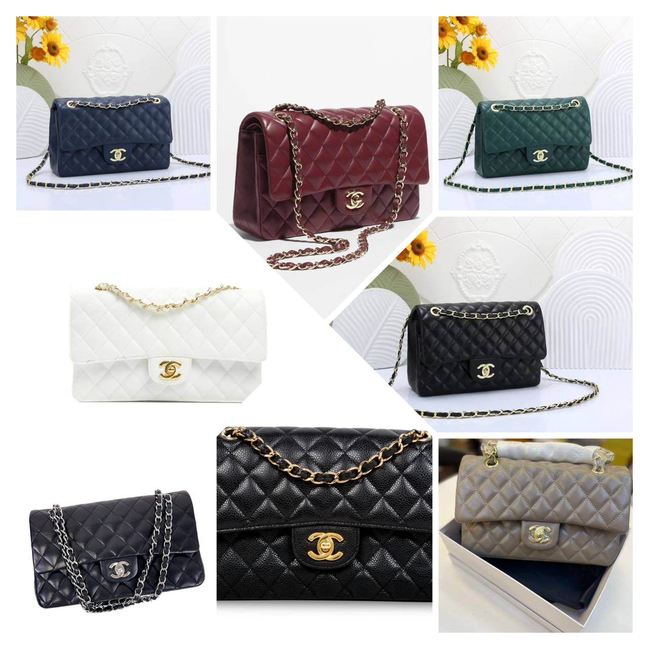 Chanel classic flap bag 

With box ✨
🎁🎁🎁

110 dhs✅

Zain299
♥️♥️♥️