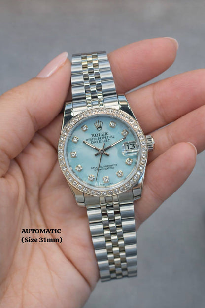 Rolex watch for ladies good quality automatic 
230 dhs❣️
size 31mm

Zain59
♥️♥️♥️