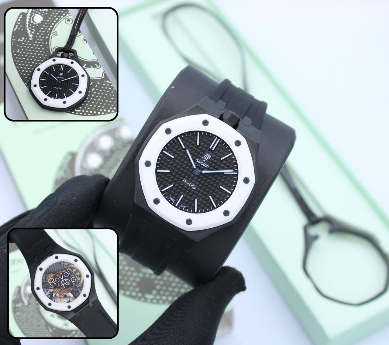AP SWATCH WITH STRAP MASTER QUALITY BACK MACHINE OPEN

*170 dhs💓* WITH ORGINAL BOX 
       🛡️🛡️🛡️🛡️🛡️

Zain58
♥️♥️♥️