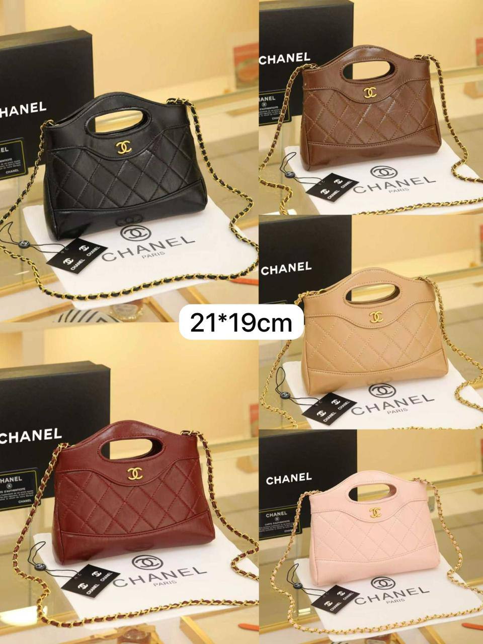 💗 Chanel Nano
1⃣️ First quality +🎁
Size: 21 * 19 * 4 cm
90 dhs❣️
with box🎁

Zain115
♥️♥️♥️