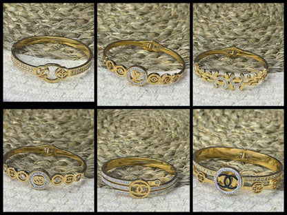 *Bangle ❤️‍🔥*
Stainless steel 💯
Non tarnish ✨
With black boxes 🗃️ 
AED:10
With normal boxes 📦 
And paper bag 🛍️
30 dhs❣️

Zain216
♥️♥️♥️