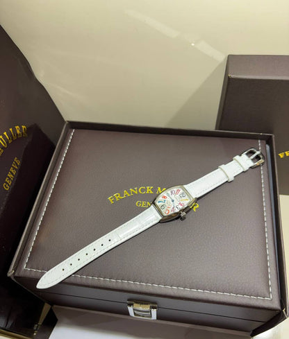 FRANCK MULLER 
_*WOMEN*_
_MASTER QUALITY_
350 dhs✅

___WITH BOX_____❒
🎁🎁🎁

Zain108
♥️♥️♥️