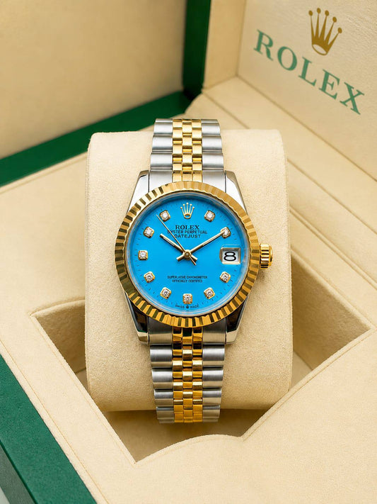 Rolex watch for ladies good quality 
160 dhs✅
 (size 31mm)

Zain59
♥️♥️♥️