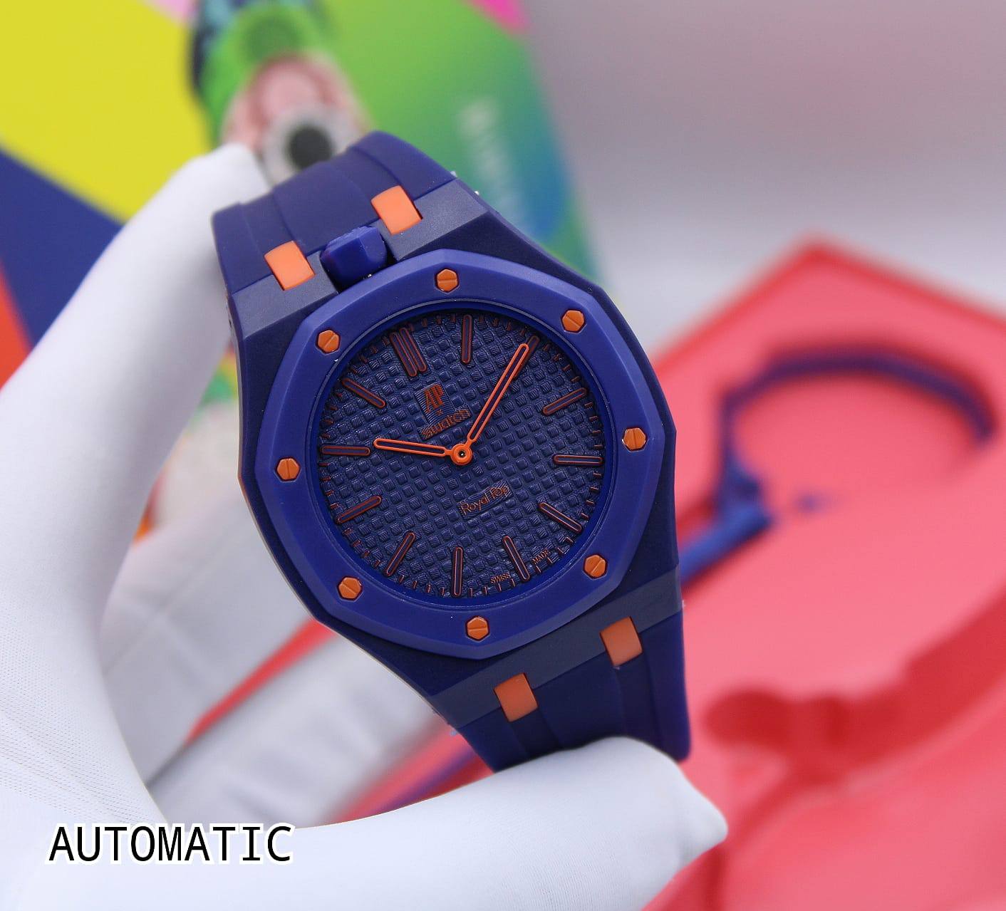 AUDEMARS PIGUET SWATCH
Master
     *ROYAL POP*
*AUTOMATIC*
350 dhs✅

Zain304
♥️♥️♥️