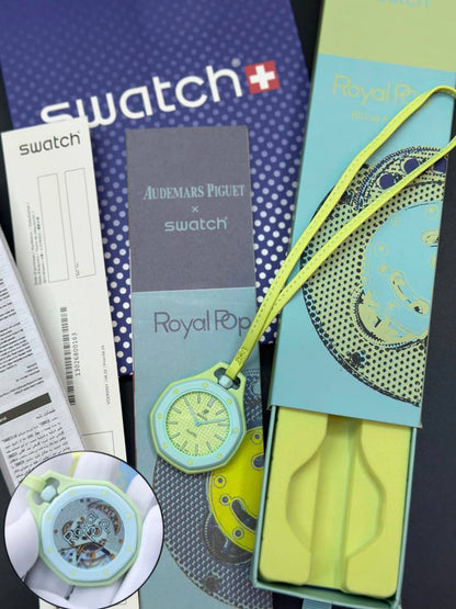 Swatch Royal pop good quality with box and papper bag and guarante card cataluck 
120 dhs🇦🇪🇦🇪

Zain59
♥️♥️♥️