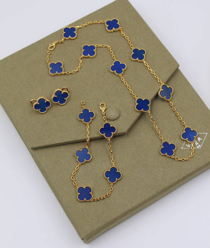 VCA SET 
10 flower necklaces 😍
5 flower bracelet❤️
One flower earring✨
One flower ring 💍 available size👇
6,7,8,9
With normal boxes 🗃️ 
280 dhs✅

With master box 📦 
350 dhs✅

Zain216
♥️♥️♥️