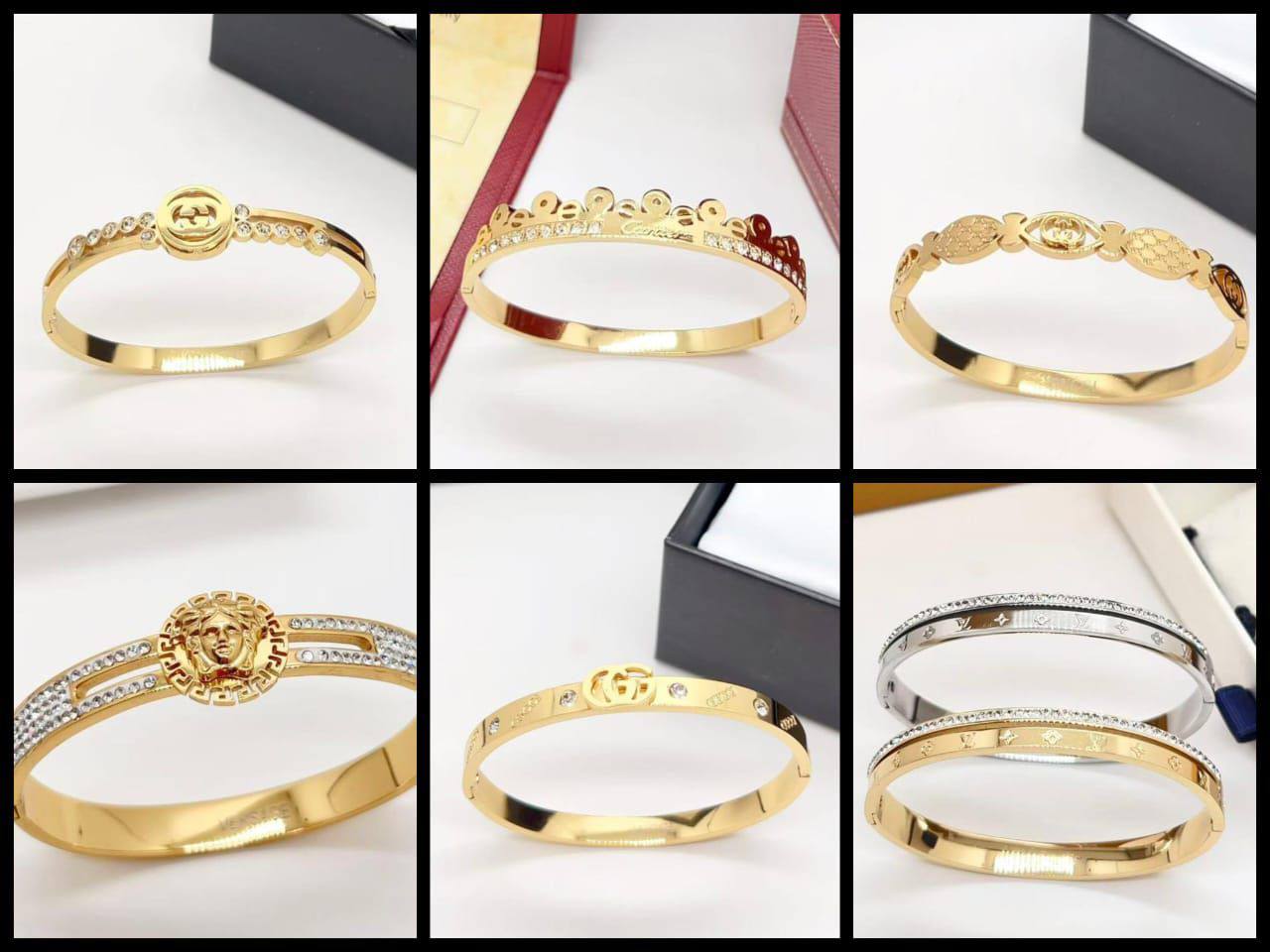 *Bangle ❤️‍🔥*
Stainless steel 💯
Non tarnish ✨
With black boxes 🗃️ 
AED:10
With normal boxes 📦 
And paper bag 🛍️
30 dhs❣️

Zain216
♥️♥️♥️