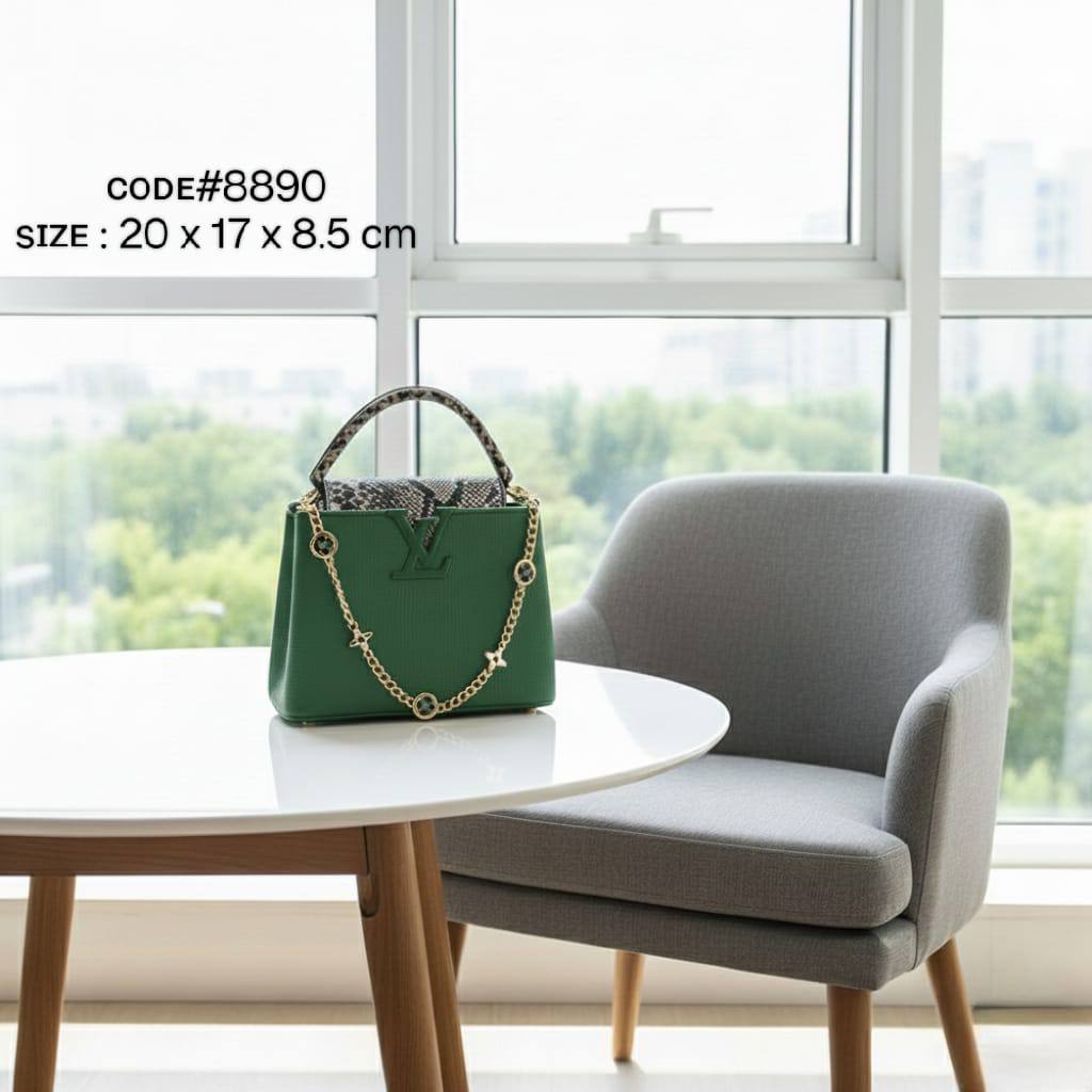 LV
ᴄᴀᴘᴜᴄᴄɪɴᴇ ᴛᴏᴘ ʜᴀɴᴅ ʙᴀɢ
ᴡɪᴛʜ ʟᴏɴɢ ʙᴇʟᴛ sᴛʀᴀᴘ
ɢᴏʟᴅ ʜᴀʀᴅᴡᴀʀᴇ

sɪᴢᴇ : 20 cm
ᴡɪᴛʜ BOX
🎁🎁🎁

70 dhs🪙🌨️

Zain31
♥️♥️♥️