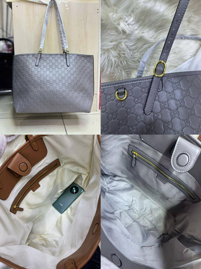 💗 Gucci tote
1⃣️ First quality 
Size: 51 * 32  cm
90 dhs🌺

Zain115
♥️♥️♥️