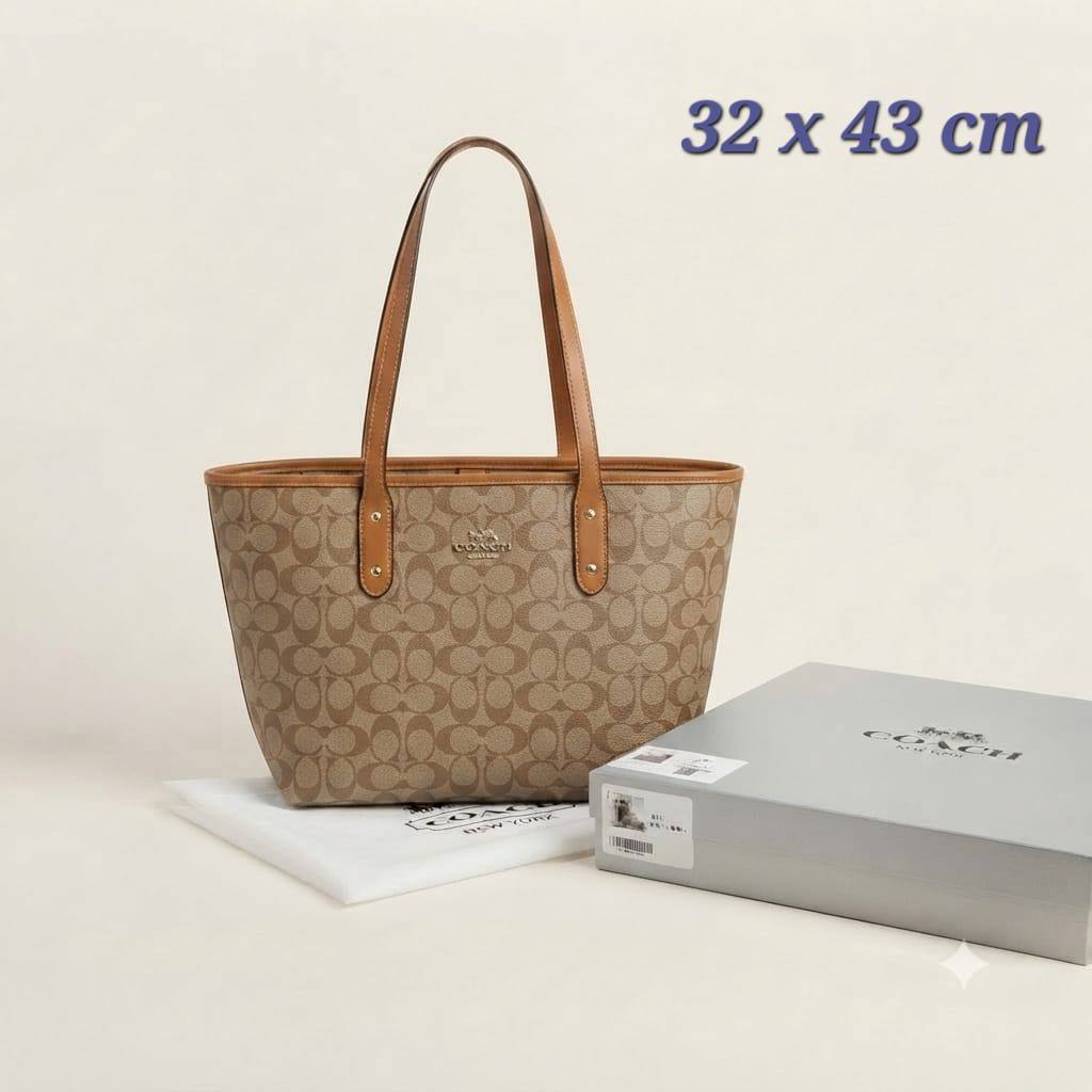 COACH City Zip Tote
Signature Coated Canvas
With zipper type
Gold hardware
With BOX
Large size

100 dhs🇦🇪🇦🇪

Zain239
♥️♥️♥️