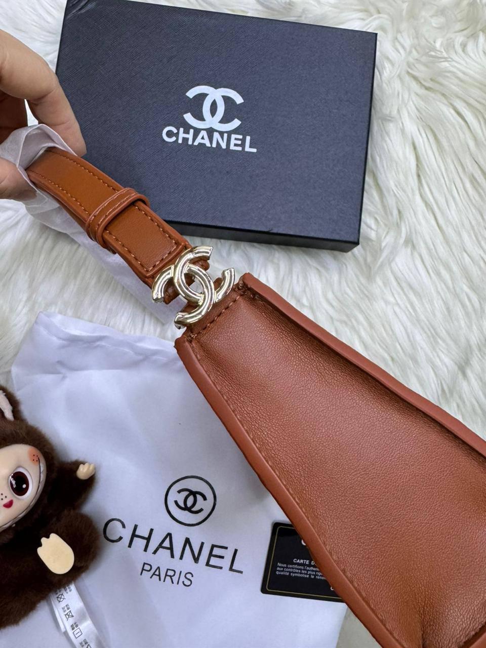 💖 Chanel 26x 
1️⃣ First quality +🎁
Size : 23 * 14 cm
90 dhs🇦🇪🇦🇪
with box

Zain115
♥️♥️♥️