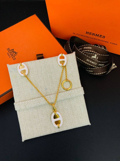 Hermes Set 
Master
NECKLACE EARRINGS
70 DHS✅

Zain89
♥️♥️♥️