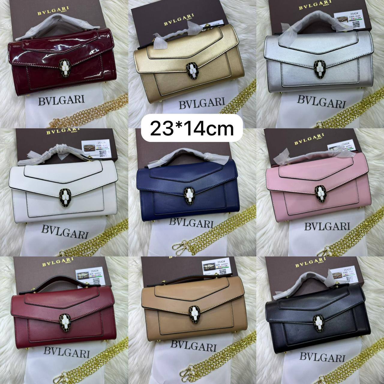 🌟 Bvlgari Forever hot design ❤️‍🔥
1️⃣ First quality +🎁
Size : 23 * 14 cm
90 dhs🌺

with box🎁🎁🎁

Zain115
♥️♥️♥️