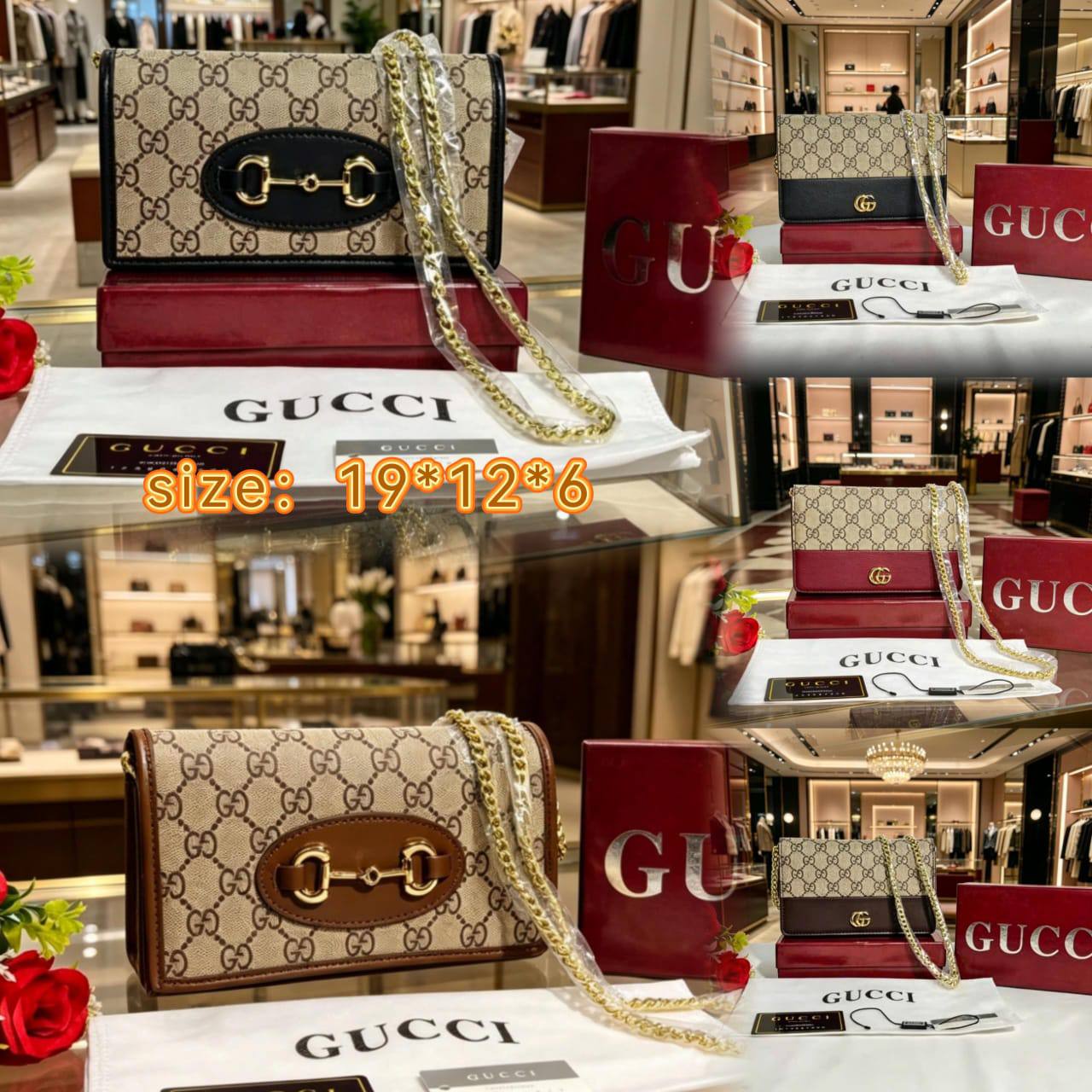 Gucci
100 dhs✅
with box
Size：19cm

Zain07
♥️♥️♥️