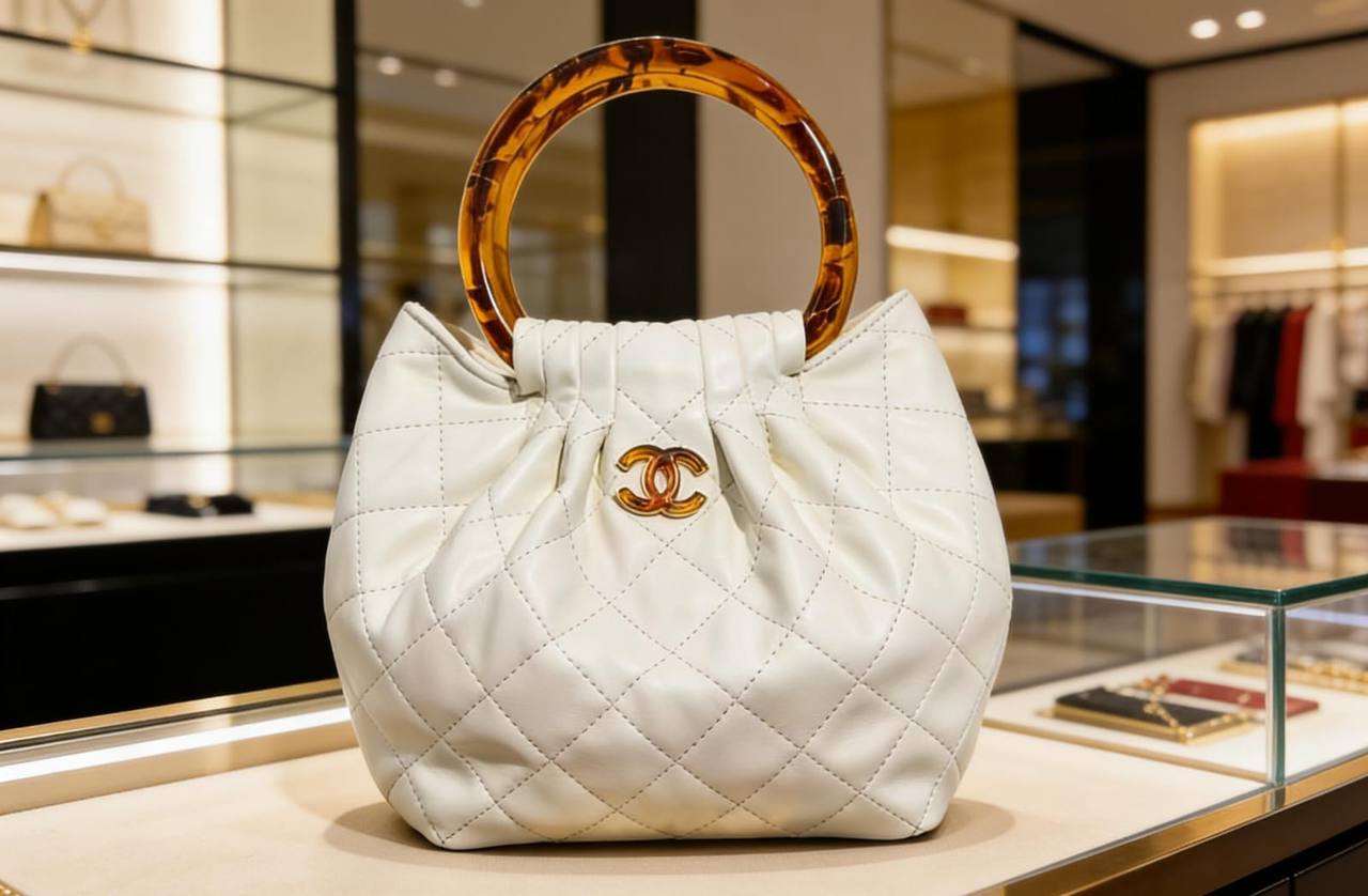 Chanel
105 dhs✅ 
with box 
🎁🎁🎁

Size :18/20/7

Zain07
♥️♥️♥️