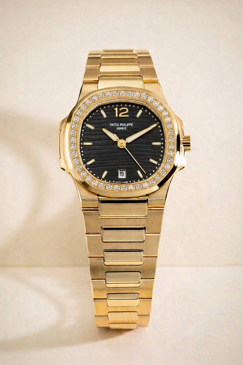 Patek Philippe 
watch for ladies good quality 
260 dhs✅
❤️ (size 31mm)

Zain59
♥️♥️♥️