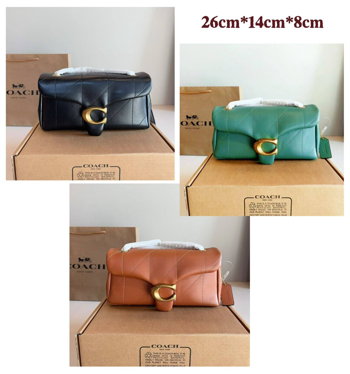COACH 

NEW CAME 
HIGH QUALITY 

WITH BOX 

115 dhs🇦🇪🇦🇪🇦🇪

Size:26cm

Zain295
♥️♥️♥️