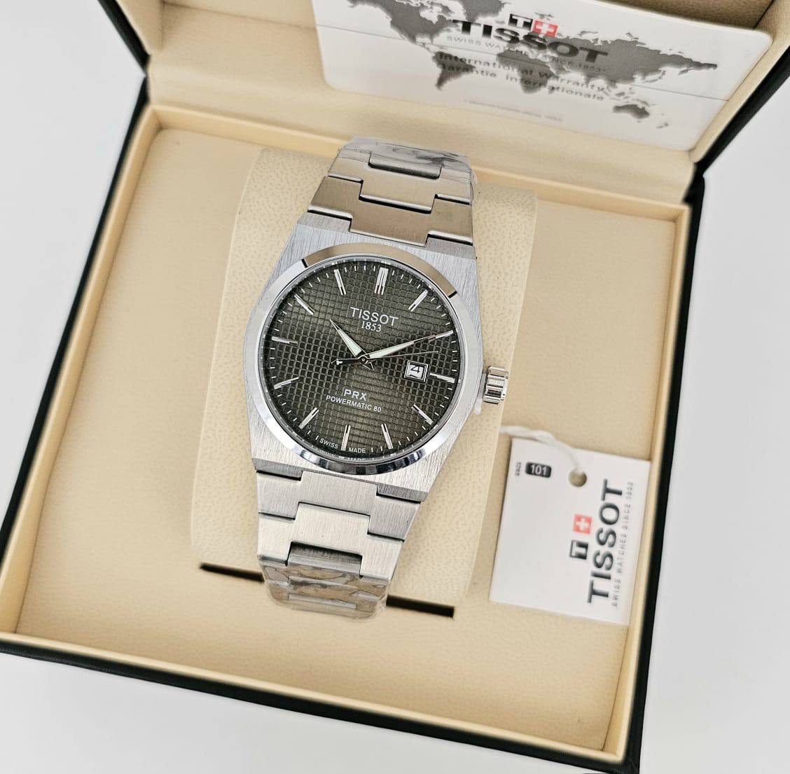 Tissot prx Men
*Battery*
65 dhs❣️

Zain29
♥️♥️♥️
