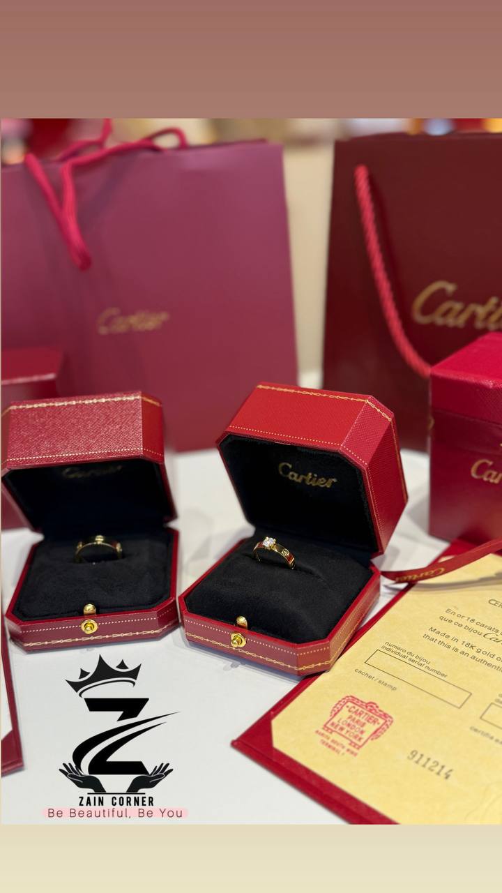 Cartier master rings
Color never fade
Sealed rings from inside
Sizes available 

Exactly Look like original✨

Zain89
Zain209
خواتم كارتيير المختومة من الداخل
اللون لا يبهت للابد✨✨
كإنها الأصلية

الخواتم الأكثر مبيعا في متجرنا خاصة لمناسبات الخطوبة والزواج