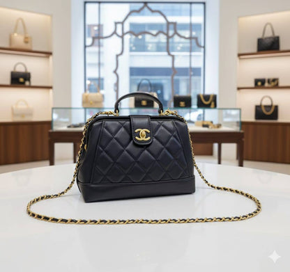 CHANEL 24ᴀ
ᴅᴏᴄᴛᴏʀs ᴛᴏᴘ ʜᴀɴᴅʟᴇ ʙᴀɢ
ᴡɪᴛʜ ᴄʜᴀɪɴ ʙᴇʟᴛ sʟɪɴɢ
ʟᴀᴍʙsᴋɪɴ ᴍᴀᴛᴇʀɪᴀʟ 
sɪᴢᴇ: 25 cm
ᴡɪᴛʜ BOX
🎁🎁🎁

105 dhs🪙🌨️

Zain31
♥️♥️♥️