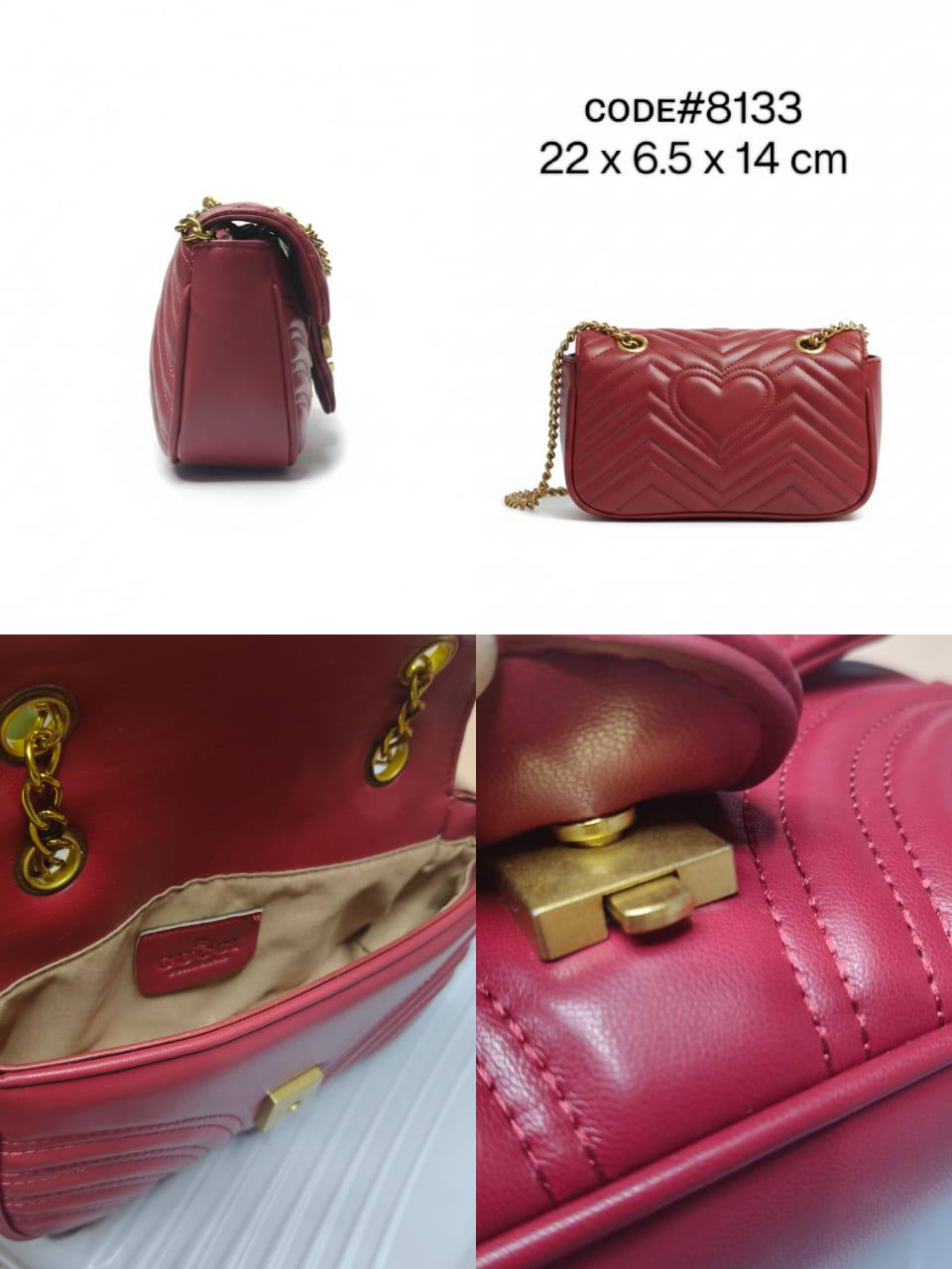 GUCCI  ɢɢ ᴍᴀʀᴍᴏɴᴛ
ғʟᴀᴘ ʟᴏᴄᴋ ʙᴏᴛᴛᴏɴ ʙᴀɢ
ᴍᴀᴛᴇʟᴀssᴇ́ ᴄʜᴇᴠʀᴏɴ ʟᴇᴀᴛʜᴇʀ
ɢᴏʟᴅ ᴄʜᴀɪɴ ʙᴇʟᴛ sᴛʀᴀᴘ
sɪᴢᴇ : 22 cm
ᴡɪᴛʜ BOX
🎁🎁🎁

75 dhs✅

Zain31
♥️♥️♥️