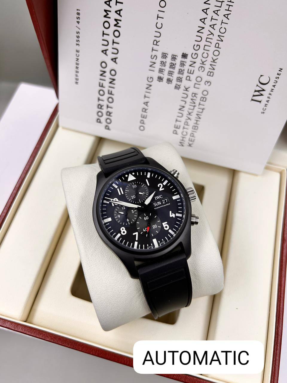 IWC WATCH MEN ⌚️
*AUTOMATIC*
450 dhs💓
*Good quality*

Zain29
♥️♥️♥️