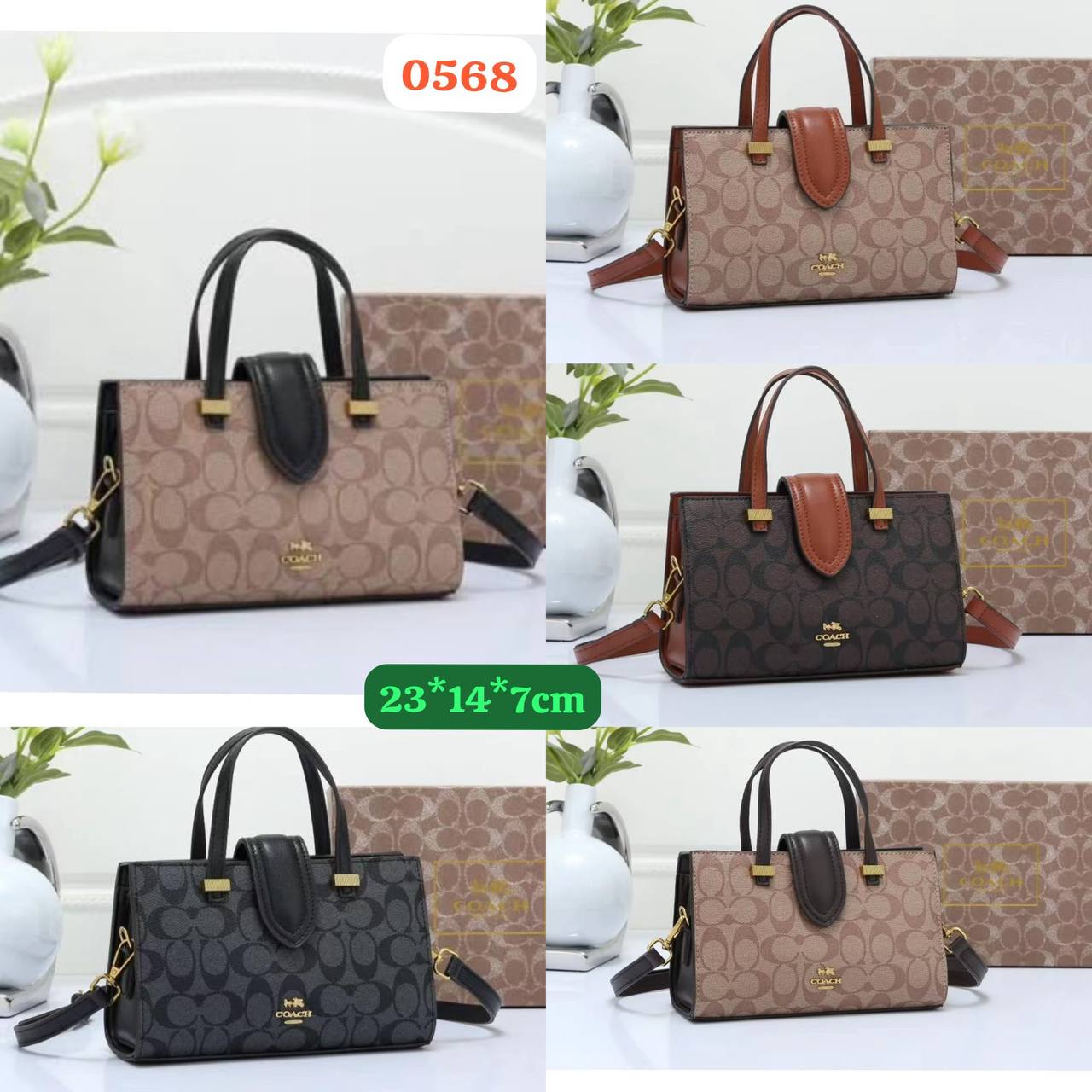 Coach
Good quality 
Size 23*cm
100 dhs🇦🇪🇦🇪
With box 📦🔥🔥

Zain70
♥️♥️♥️