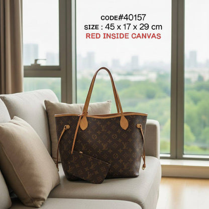 LV
NEVERFULL ᴛᴏᴛᴇʙᴀɢ
ᴡɪᴛʜ ᴢɪᴘᴘᴇʀ ᴘᴏᴜᴄʜ ᴡᴀʟʟᴇᴛ
sɪᴢᴇ : 45 cm
ᴡɪᴛʜ BOX
🎁🎁🎁

95 dhs🪙🌨️

Zain31
♥️♥️♥️