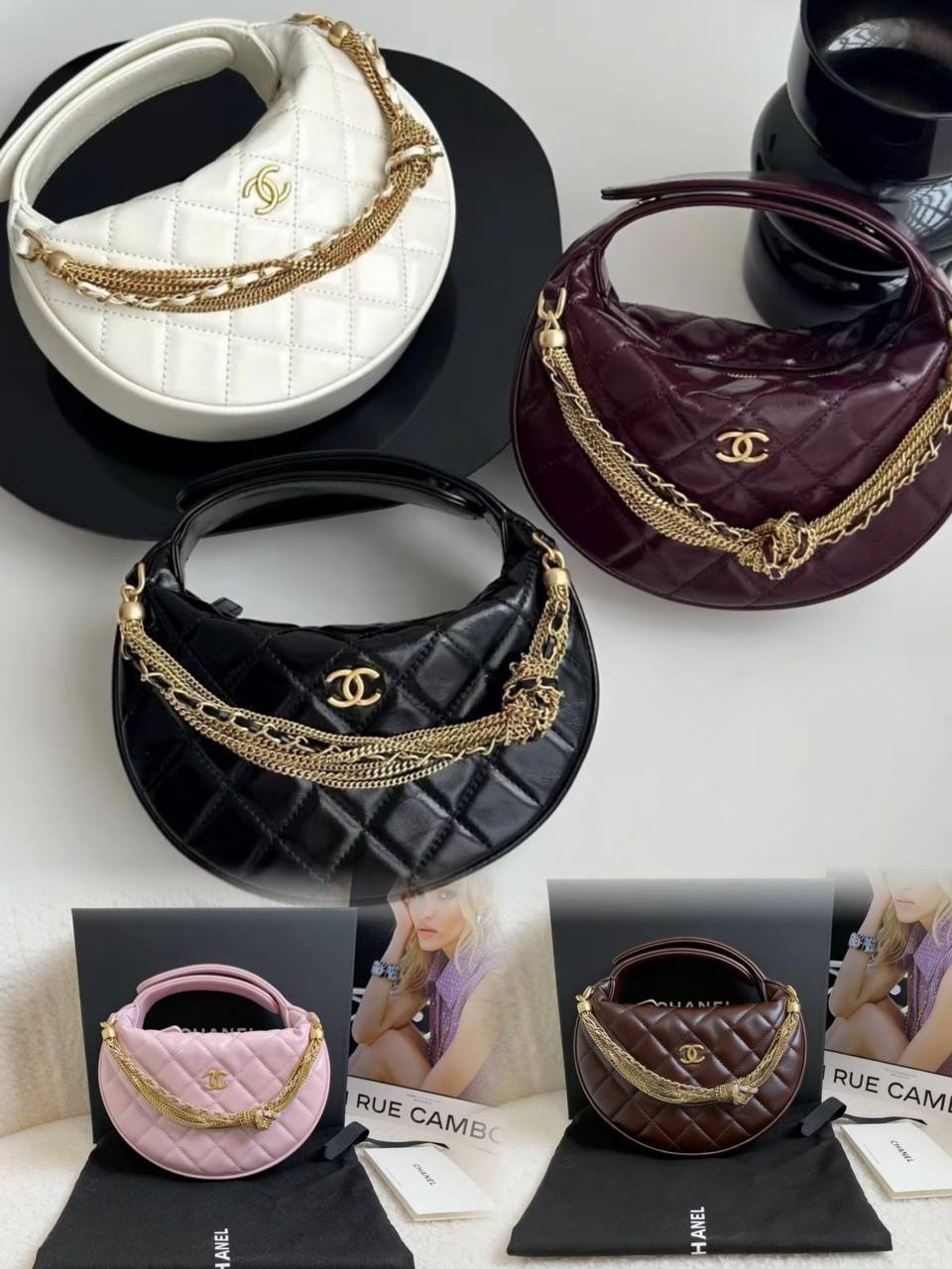 Chanel
100 dhs🌺
Good-quality 

with box
🎁🎁🎁

Zain35
♥️♥️♥️