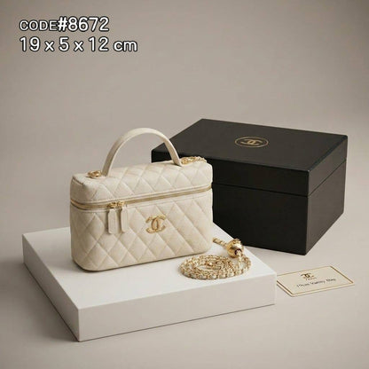 CHANEL ᴠᴀɴɪᴛʏ ᴄʟᴜᴛᴄʜ ᴛᴏᴘ ʜᴀɴᴅʟᴇ ʙᴀɢ ᴡɪᴛʜ ɢᴏʟᴅ ʟᴏɴɢ ᴄʜᴀɪɴ sᴛʀᴀᴘ sɪᴢᴇ : 19 cm WITH BOX
80 dhs🇦🇪🇦🇪


Good material quality 

Zain31
♥️♥️♥️