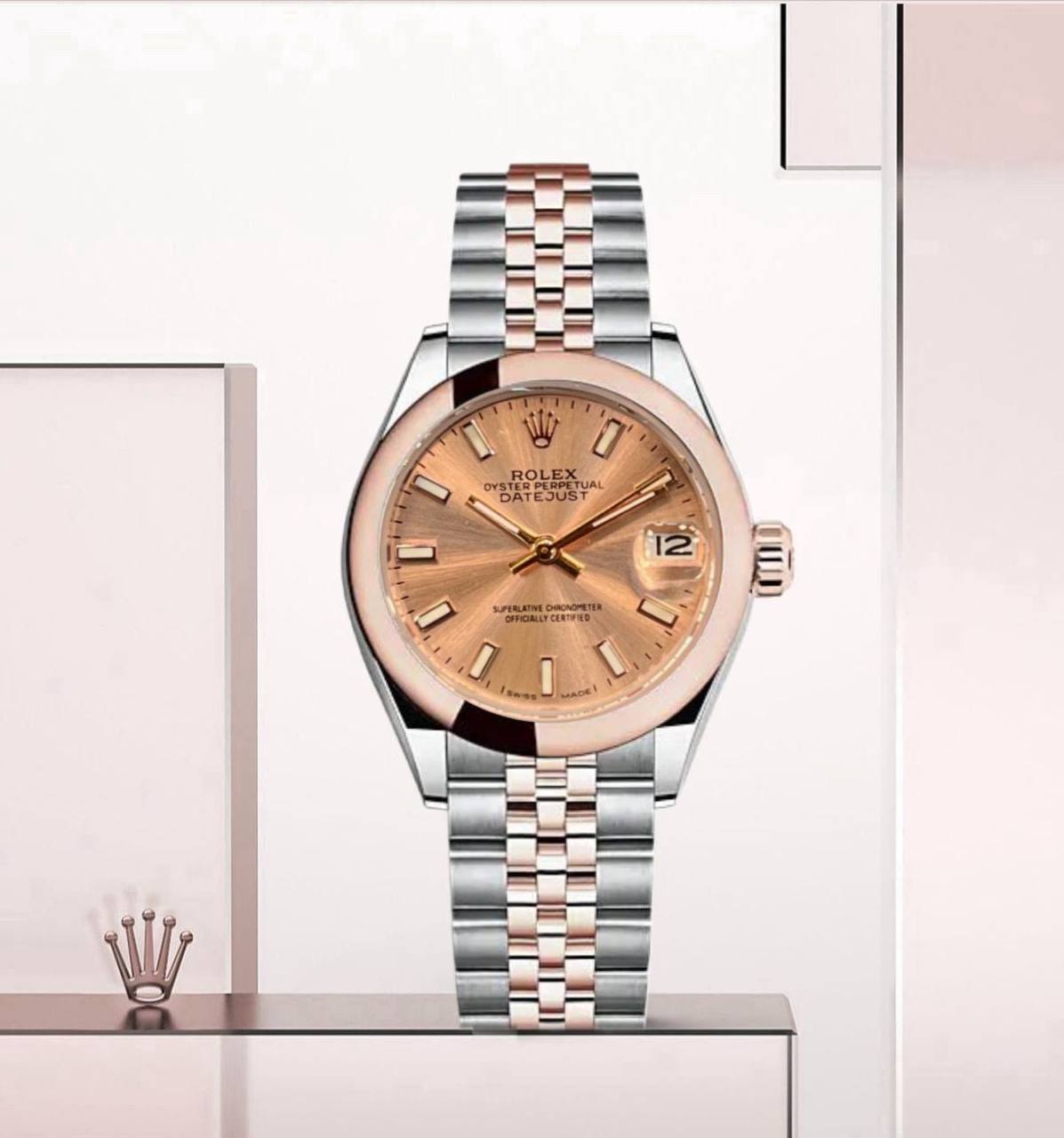 Rolex 
For Ladies Automatic 
Good Quality  31mm 
230 dhs🪙🌨️

Zain59
♥️♥️♥️