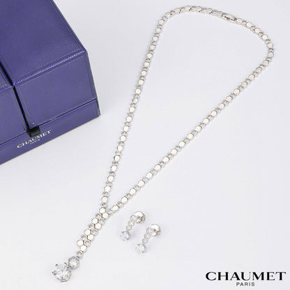 CHAUMET ❤️‍🔥*
Necklace 🐦‍🔥
Earring🦋
Master quality ✨
With normal boxes 🗃️ 
180 dhs🇦🇪
With master box 📦 
260 dhs🇦🇪

Zain216
♥️♥️♥️