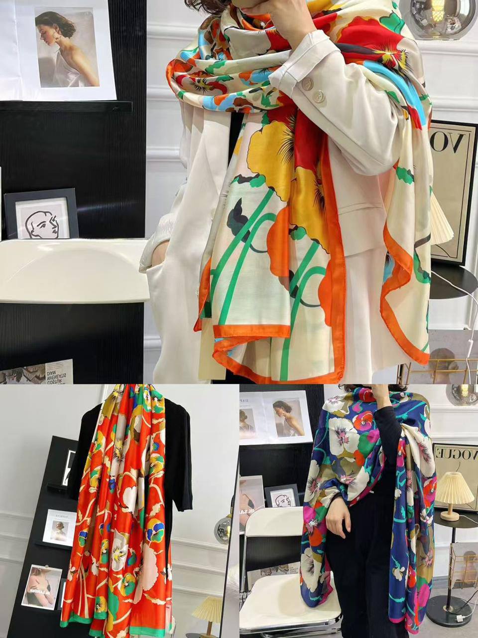 Silk scarf 
40 dhs❣️

Zain93
♥️♥️♥️