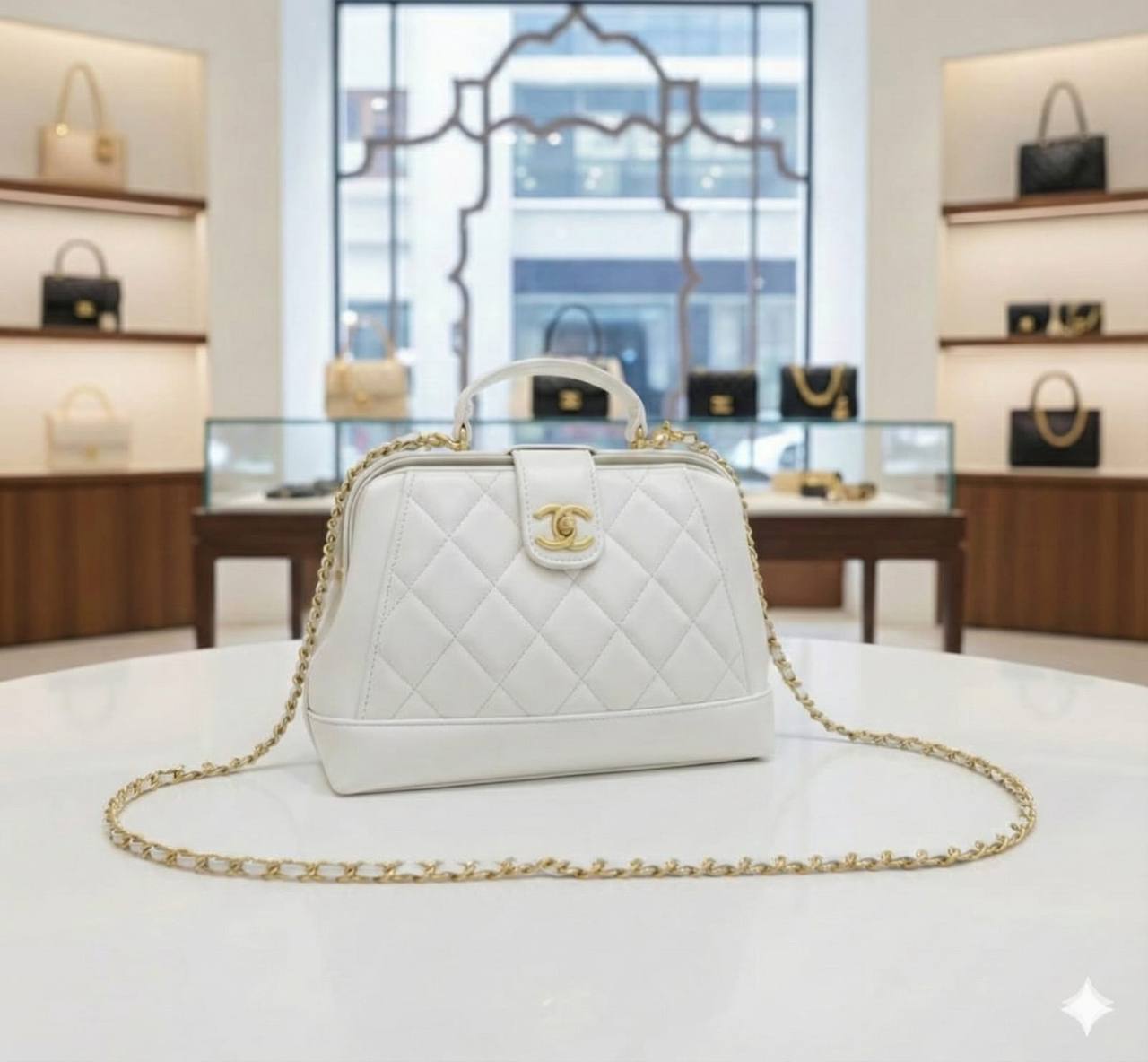 CHANEL 24ᴀ
ᴅᴏᴄᴛᴏʀs ᴛᴏᴘ ʜᴀɴᴅʟᴇ ʙᴀɢ
ᴡɪᴛʜ ᴄʜᴀɪɴ ʙᴇʟᴛ sʟɪɴɢ
ʟᴀᴍʙsᴋɪɴ ᴍᴀᴛᴇʀɪᴀʟ 
sɪᴢᴇ: 25 cm
ᴡɪᴛʜ BOX
🎁🎁🎁

105 dhs🪙🌨️

Zain31
♥️♥️♥️