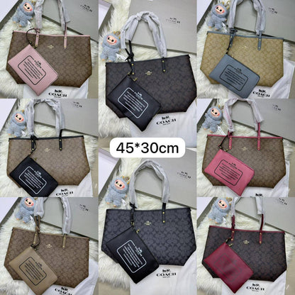 💞 Coach 2 in 1  2️⃣-sided
1️⃣ First quality＋🎁

Big Size : 45 * 30 cm

95 dhs🇦🇪

with box 🎁

Zain115
♥️♥️♥️