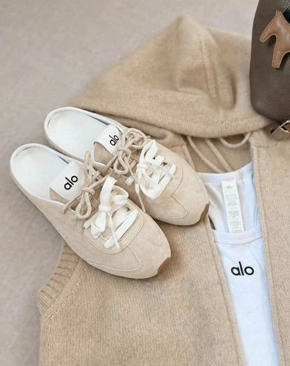 ALO sunset sneaker mule 

36 to 41, 

230 dhs 

Zain196
♥️♥️♥️