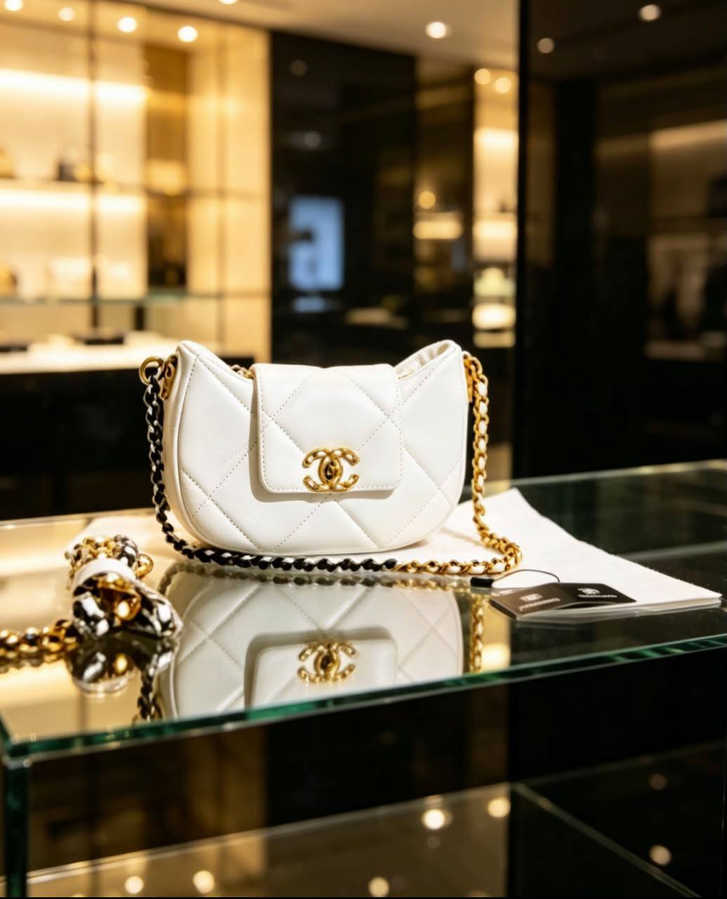 Chanel 
with box
110 dhs✅✅

Zain07
♥️♥️♥️