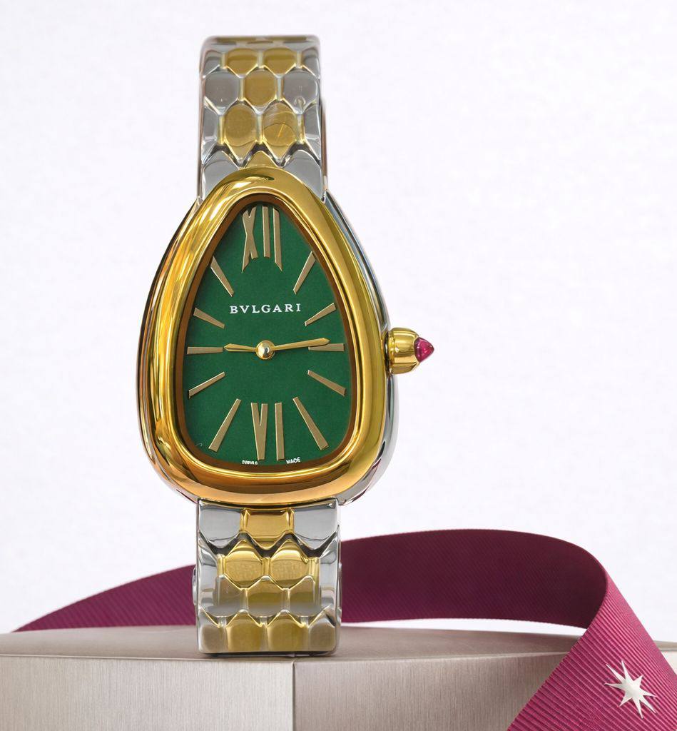 Bvlgari watch for ladies good quality with out stone 
260 dhs❣️

Zain59
♥️♥️♥️