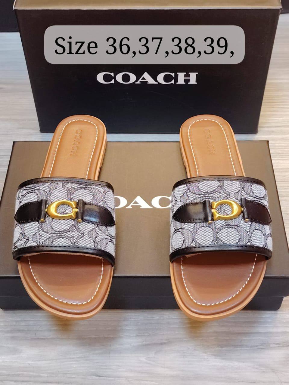 LV - Coach - D&G
Slipper, New Arrived 
Size 36 To 41
85 dhs✅

Zain120
♥️♥️♥️