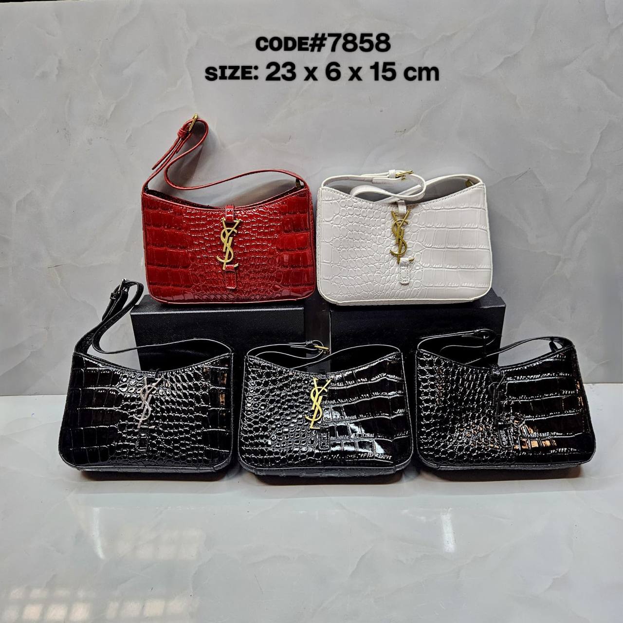 YSL - SAINT LAURENT
5A7 ᴄʀᴏᴄᴏᴅɪʟᴇ ʟᴇᴀᴛʜᴇʀ
sʜᴏᴜʟᴅᴇʀ ʜᴀɴᴅ ʙᴀɢ
sɪᴢᴇ: 23 cm

ᴡɪᴛʜ BOX
🎁🎁🎁

70 dhs🪙💚

Zain31
♥️♥️♥️