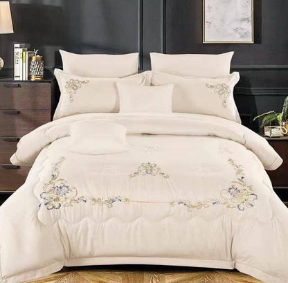 💥💥💥
New collection ✅✅✅✅
Embroidered 🪡🪡🪡
100 % cotton 
Bedsheets set 
King size cover set 6pcs set 
1 cover 
1 bedsheets 
4 pillowcases 
120 dhs🪙💚

Zain99
♥️♥️♥️
