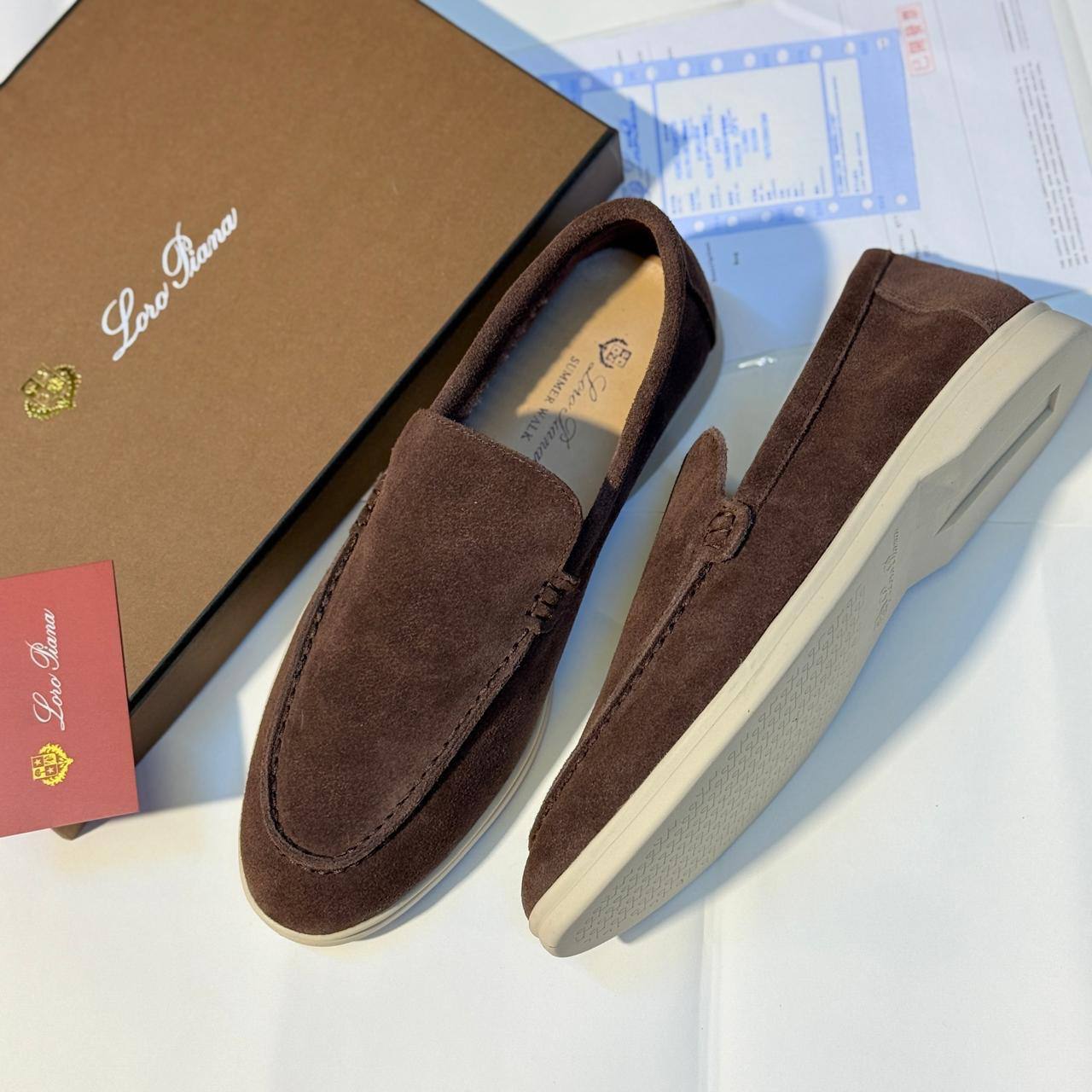 MEN 
LORO PIANA SHOES 
GOOD QUALITY 
130 dhs🪙🖤
Size 40 to 45

Zain40
♥️♥️♥️