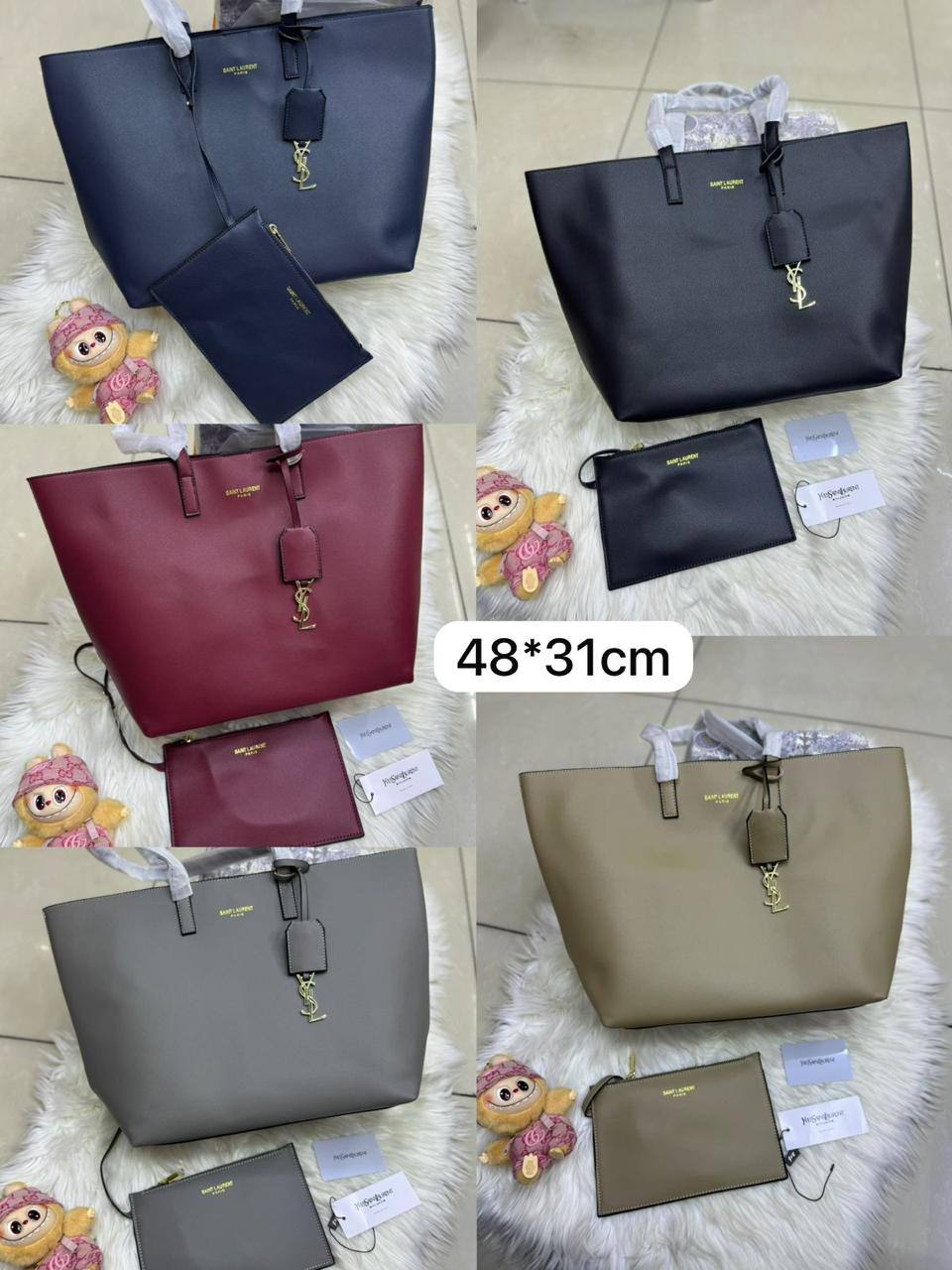 ❤️ Ysl Tote
1️⃣ First quality 
Size : 48 * 31 cm
95 dhs✅

Zain115
♥️♥️♥️