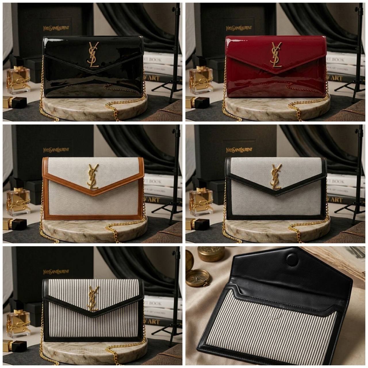 YSL  - Saint Laurent
Envelope Clutch HandBag
With BOX🎁
size:  17 cm
70 dhs✅
 
Zain239
♥️♥️♥️