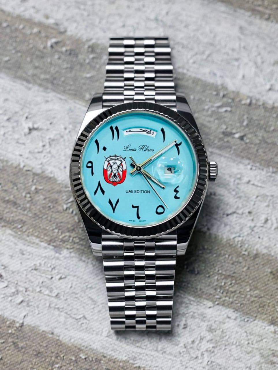 Louis Hilano watch for men
 ( UAE SPECIAL EDITION) 
260 dhs🪙💚

Zain59
♥️♥️♥️