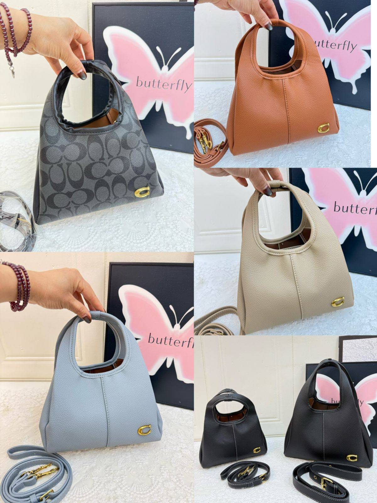 COACH  

Size      
Big26cm   
small21cm  

95 dhs❤️

Zain04
♥️♥️♥️