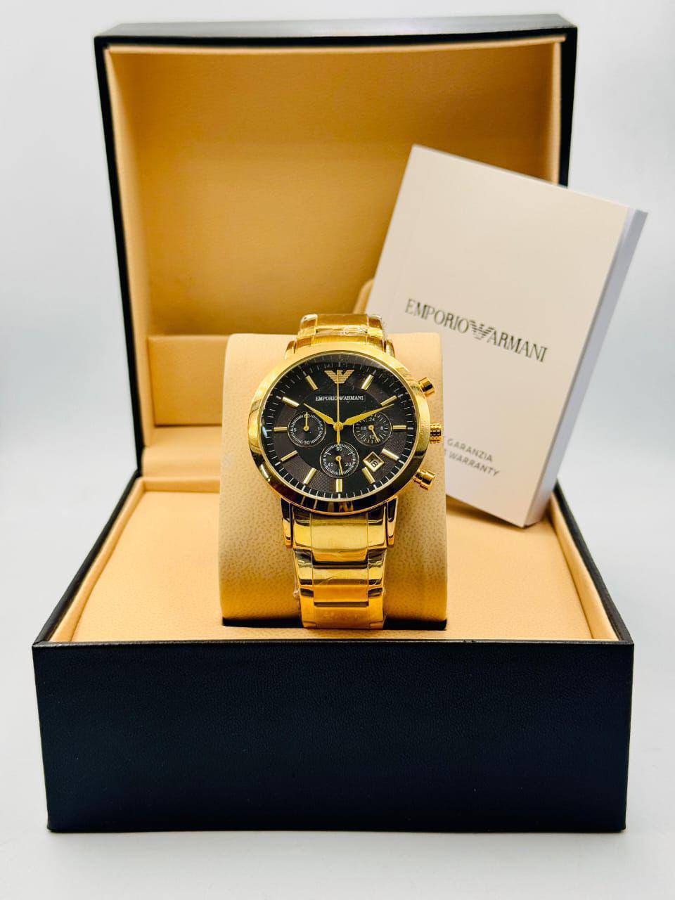Armani Men
*chronograph working*
*offer price 
60 dhs✅

Zain08
♥️♥️♥️