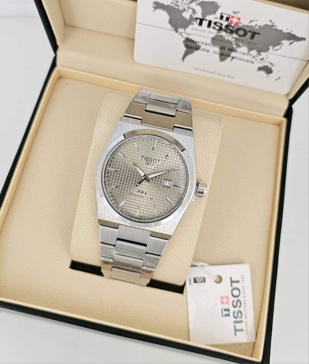 Tissot prx Men
*Battery*
65 dhs❣️

Zain29
♥️♥️♥️